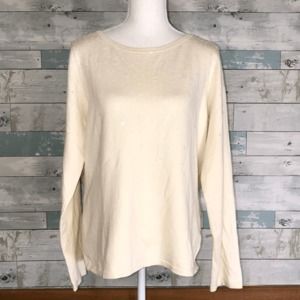 Pendleton cream sequin sweater #308